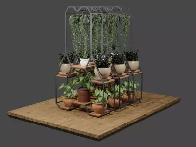 place of plant like pot 3D model