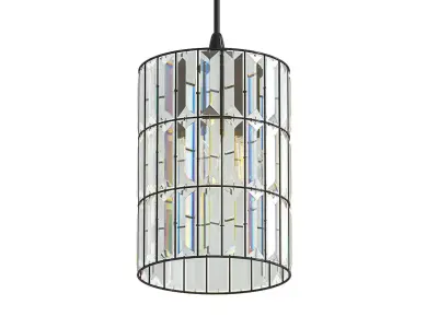 Adeline Crystal Cord Pendant 3D model
