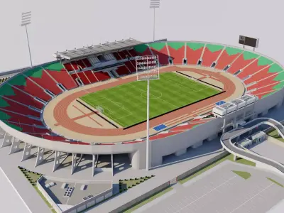 Sultan Qaboos Sports Complex stadium Muscat - Oman 3D model
