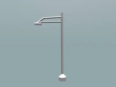 Low-Poly Streetlight Low-poly 3D model