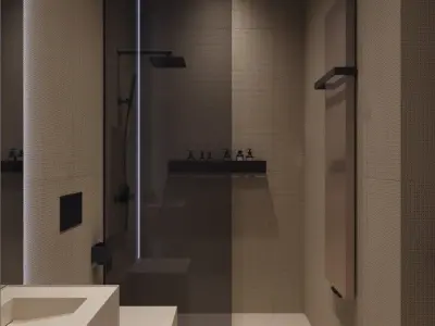 Bathroom Interior Scene for 3ds Max and Corona renderer 3d model 3D model