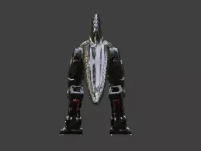 Sci-Fi Robot Dinosaur 3D Model Low-poly 3D model