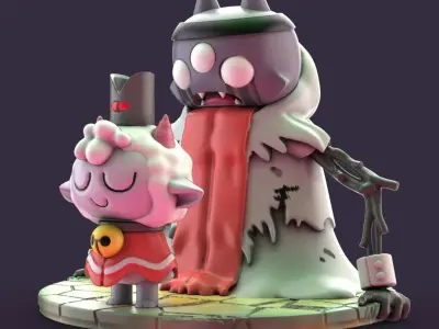 THE ONE WHO WAITS cult of the lamb 3D print model