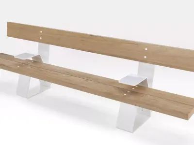 Bench for streets and parks 3D model