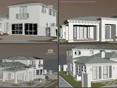 3d model of a house on a stand 3D model