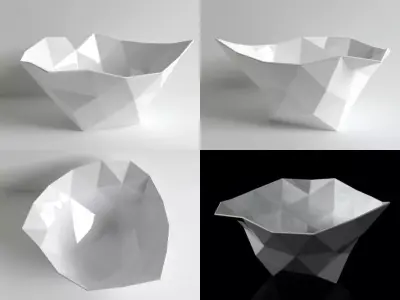 Crushed Bowl 3D model