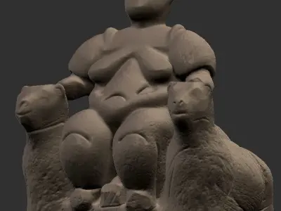 Cybele godness of nature 3D print model