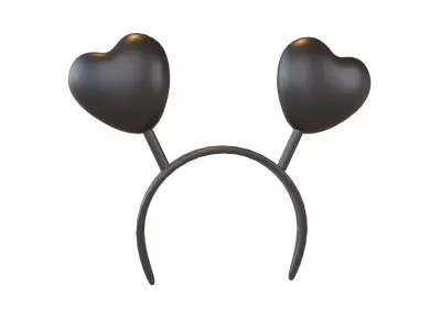 Heart Headband v1 002 Low-poly 3D model