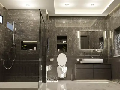 Bathroom 3D model 40