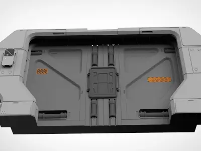 sci fi door 20 3D model