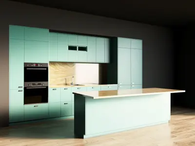 92-Kitchen8 matte 8 3D model