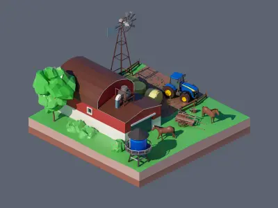 land 65A Low-poly 3D model