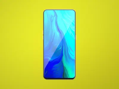 OPPO Reno 2 C4D modeling rendering 3D model