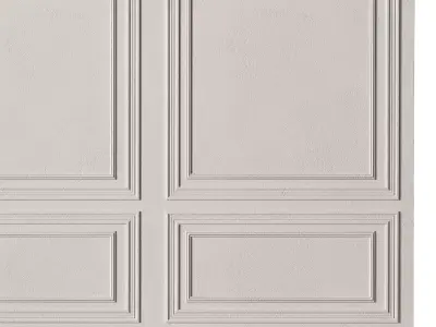 Classic 3D Wall Panel Elegant Design for Interior Decor 11 3D model