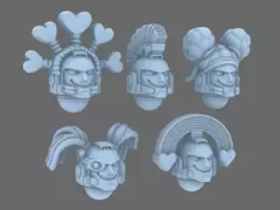 Pride Marine Joy Squad V10 Veteran Helmets 3D print model