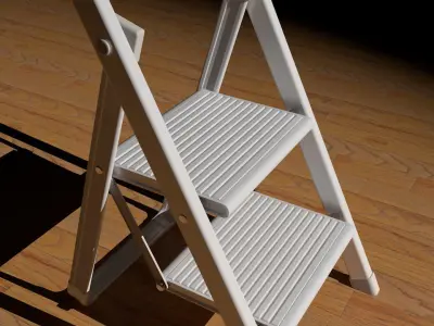 Kitchen stairs or small ladder 3D model