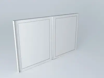 Aluminum sliding window Free 3D model