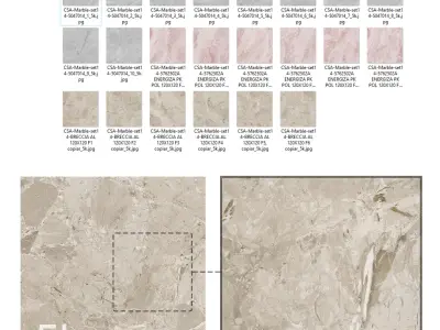 Marble set 14 - Bundle - 3 types - 5k Texture