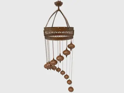 Nostalgic Living Room Chandelier 3D model