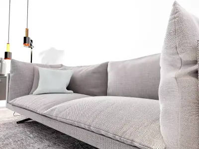 Oslo sofa living area 3D model
