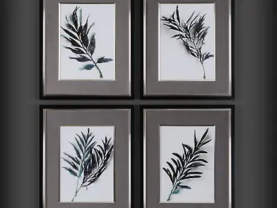 Picture Frames Low-poly 3D model 4