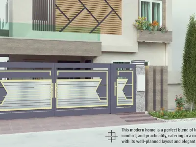 Modern House Design 8012 3D model