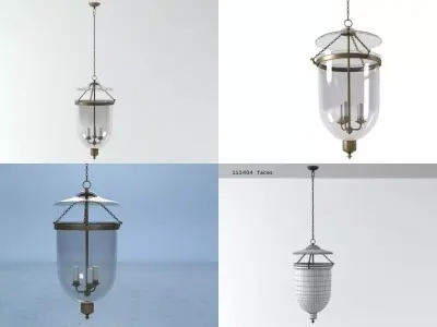 Glass Lantern 3D model