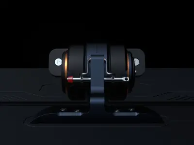 SciFi Hinge 3D model