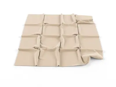 Folded rugs - carpets 3D model