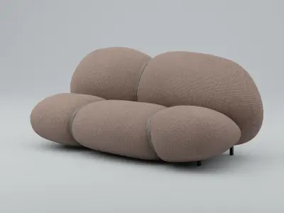 Couch Low-poly 3D model