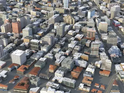 City 68 Low-poly 3D model