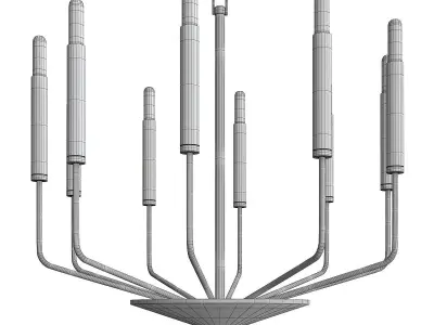 Gideon Chandelier Low-poly 3D model