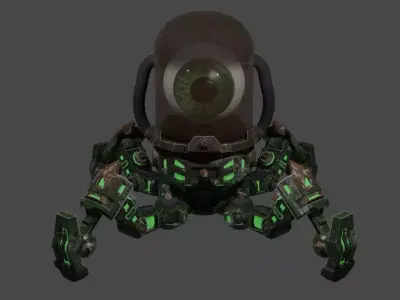 eye robot Low-poly 3D model