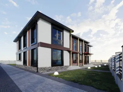 Exterior Building 3D model get