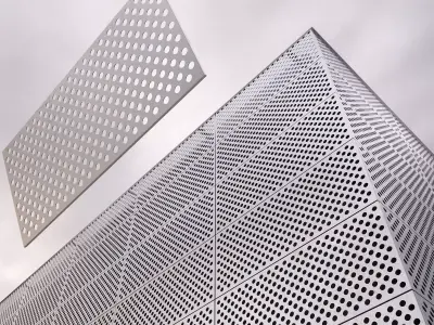 perforated metal panel N3 3D model 3D model