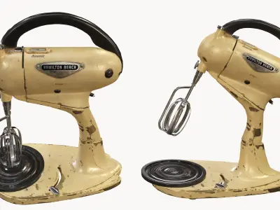 Old Vintage Hamilton Beach Model G Stand Mixer Low-poly 3D model