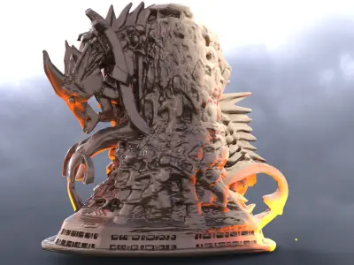 Serpent Stone rock collection 3D model