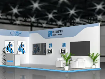 booth 3x7 3D model