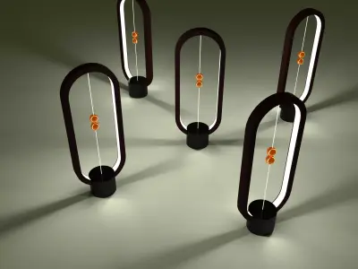 Modern Lamp Free 3D model