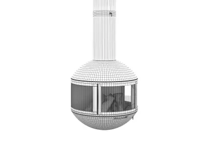 Edofocus 631 DV Fireplace 3D model