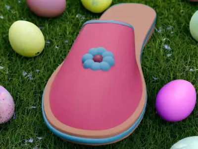 Girl casual Shoe  3D model