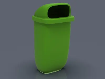 Bus stop Trash bin 3D print model by InterGalacticSupplyYard