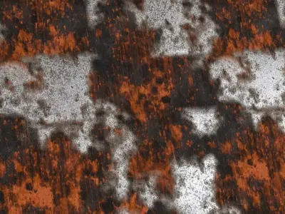 Rusty Dirty Metal Weathered PBR Seamless Texture