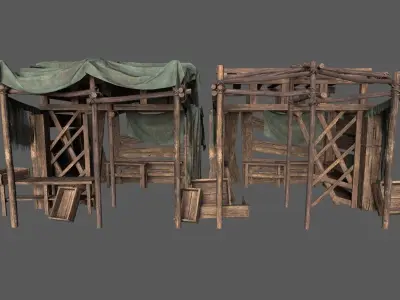 Oldshop Low-poly 3D model