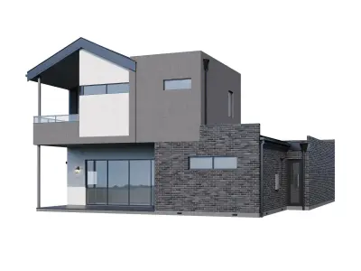 Modern house v48 3D model