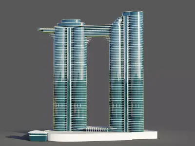Sky view tower - Dubai 3D model