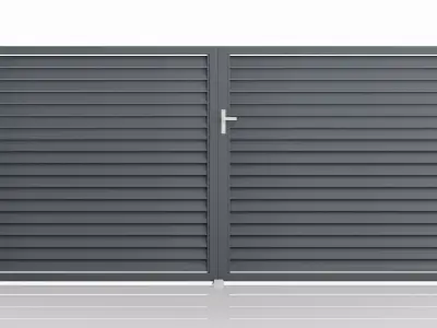 Aluminum Driveway Gate -Model 1- 3D model