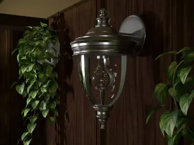 Chandelier and  sconce lightning 3D model