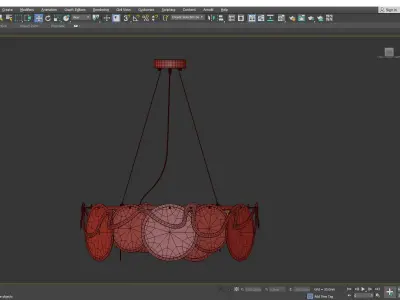 ALESSA chandelier Low-poly 3D model