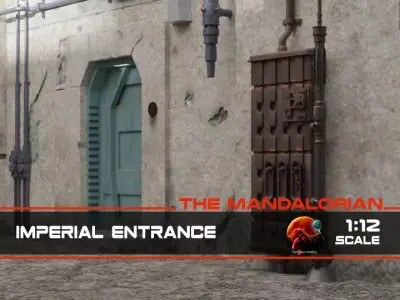 The Mandalorian - The Imperial Entrance 1-12 scale 3D print model